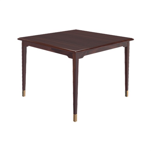 34" Tapered Leg Dining Table with Metal Ferrules