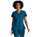 Barco One Racer Top-4 Pocket V-Neck Breathable Scrub Top