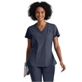 Barco One Racer Top-4 Pocket V-Neck Breathable Scrub Top