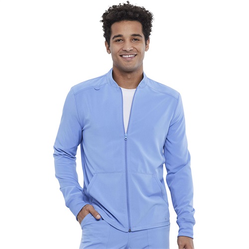 CKA387, Zip Front Scrub Jacket