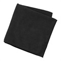 16" Black Microfiber Towel, MFMP16BK