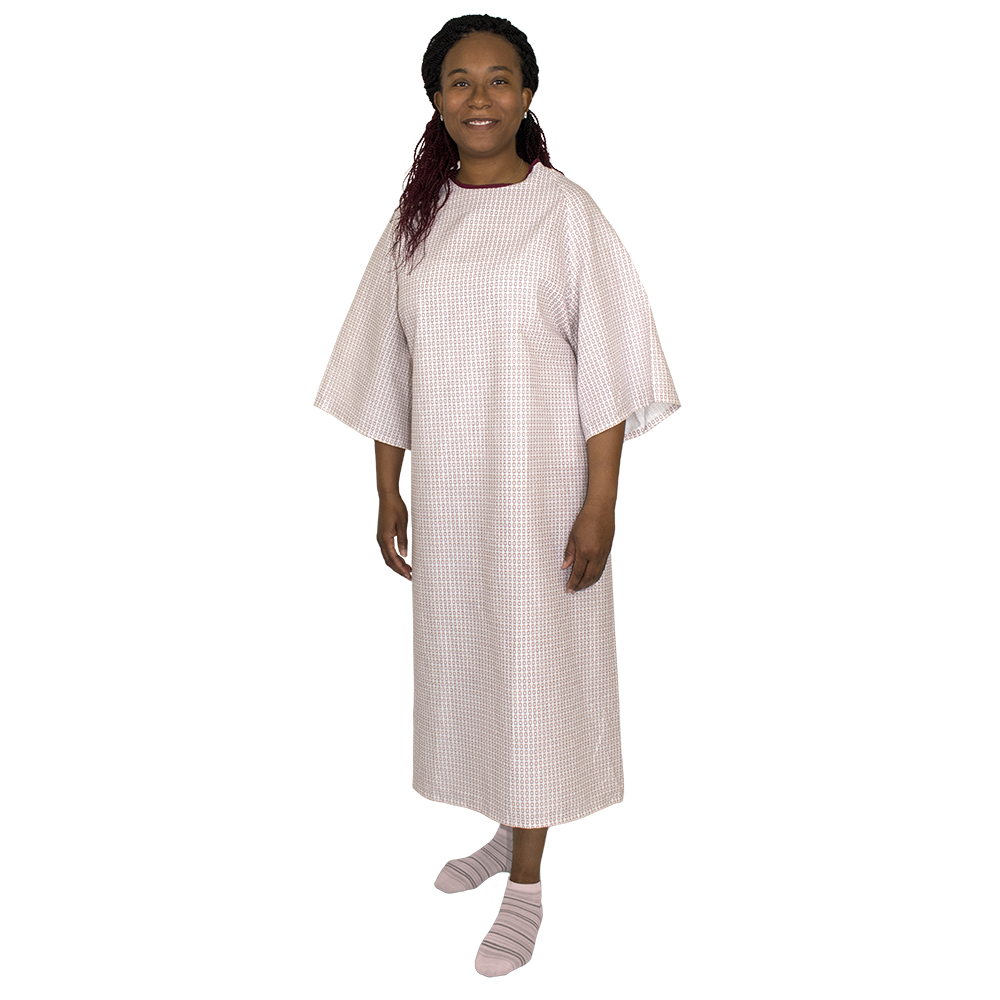 3 Pack Cotton Blend Deluxe Hospital Patients Gown