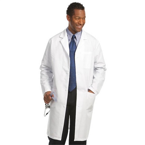 Men's Long Snap Front Lab Coat