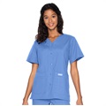 Women's 4-Pocket V-Neck Scrub Top, Ceil