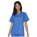 Women's 4-Pocket V-Neck Scrub Top, Royal