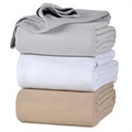 AllSoft Cotton Twin Blanket, White